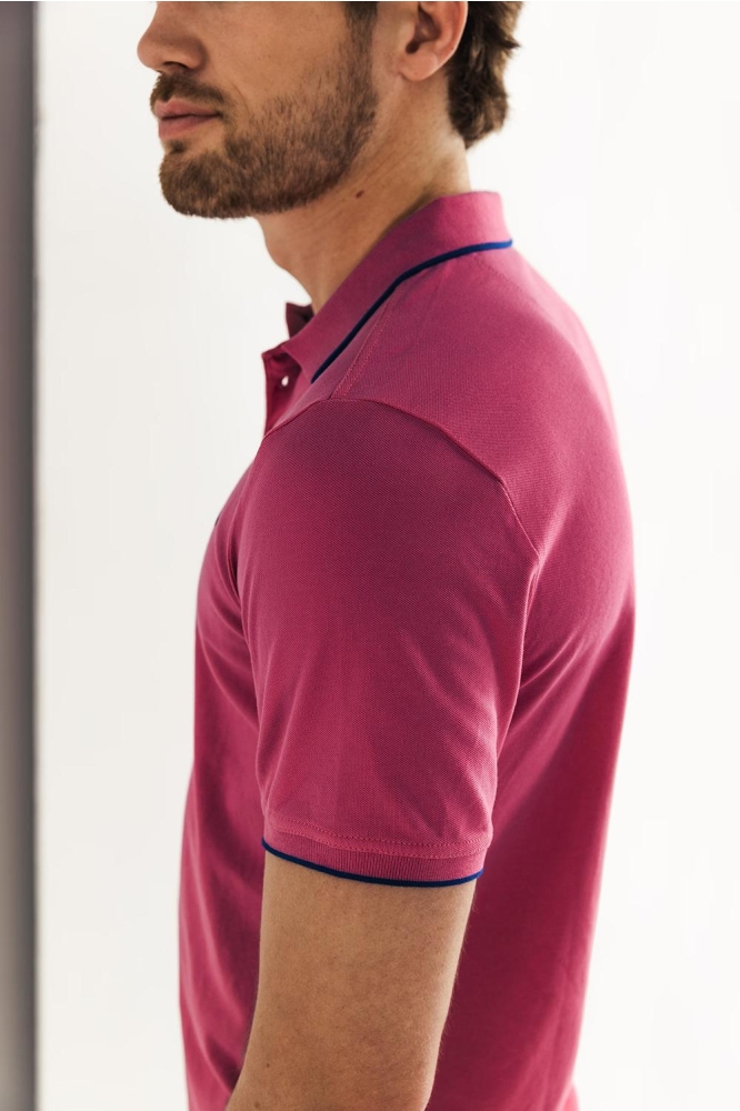 PIQUE POLO MET STREEPDETAILS 46115400 4300